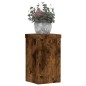 vidaXL Pflanzenständer 2 Stk. Räuchereiche 10x10x18 cm Holzwerkstoff vidaXL Pflanzenständer 2 Stk. Räuchereiche 10x10x18 cm Holzwerkstoff