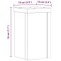 vidaXL Pflanzenständer 2 Stk. Räuchereiche 10x10x18 cm Holzwerkstoff vidaXL Pflanzenständer 2 Stk. Räuchereiche 10x10x18 cm Holzwerkstoff