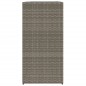 vidaXL Pflanzkübel Grau 40x40x80 cm Poly Rattan vidaXL Pflanzkübel Grau 40x40x80 cm Poly Rattan
