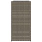 vidaXL Pflanzkübel Grau 40x40x80 cm Poly Rattan vidaXL Pflanzkübel Grau 40x40x80 cm Poly Rattan