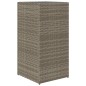 vidaXL Pflanzkübel Grau 40x40x80 cm Poly Rattan vidaXL Pflanzkübel Grau 40x40x80 cm Poly Rattan