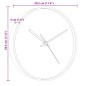 vidaXL Wanduhr Golden und Blau Ø29,5 cm Polystyren und Glas vidaXL Wanduhr Golden und Blau Ø29,5 cm Polystyren und Glas