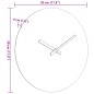 vidaXL Wanduhr Gelb und Schwarz Ø30 cm Holzwerkstoff vidaXL Wanduhr Gelb und Schwarz Ø30 cm Holzwerkstoff