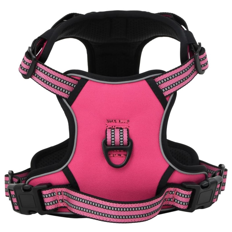 vidaXL Hundegeschirr Reflektierend Verstellbar Rosa S vidaXL Hundegeschirr Reflektierend Verstellbar Rosa S