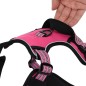 vidaXL Hundegeschirr Reflektierend Verstellbar Rosa S vidaXL Hundegeschirr Reflektierend Verstellbar Rosa S