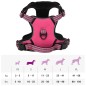 vidaXL Hundegeschirr Reflektierend Verstellbar Rosa S vidaXL Hundegeschirr Reflektierend Verstellbar Rosa S