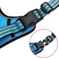 vidaXL Hundegeschirr Reflektierend Verstellbar Blau M vidaXL Hundegeschirr Reflektierend Verstellbar Blau M