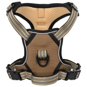 vidaXL Hundegeschirr Reflektierend Verstellbar Braun L