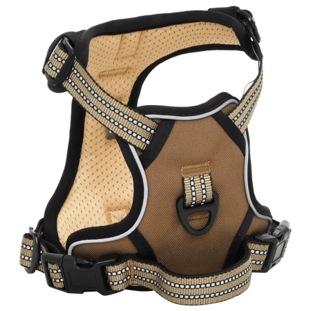 vidaXL Hundegeschirr Reflektierend Verstellbar Braun L