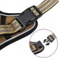 vidaXL Hundegeschirr Reflektierend Verstellbar Braun L vidaXL Hundegeschirr Reflektierend Verstellbar Braun L