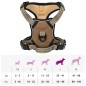 vidaXL Hundegeschirr Reflektierend Verstellbar Braun L vidaXL Hundegeschirr Reflektierend Verstellbar Braun L