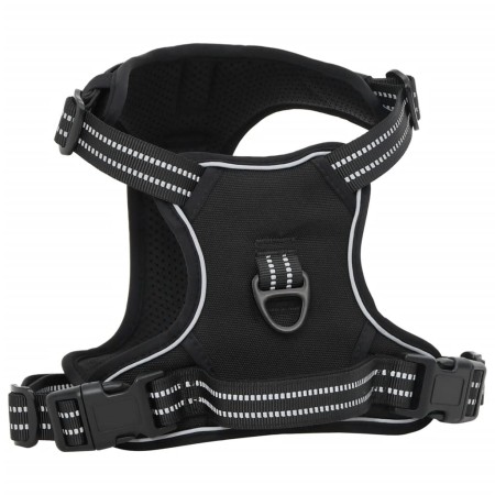 vidaXL Hundegeschirr mit Leine & Halsband Verstellbar Schwarz M