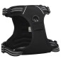 vidaXL Hundegeschirr mit Leine & Halsband Verstellbar Schwarz M vidaXL Hundegeschirr mit Leine & Halsband Verstellbar Schwarz M