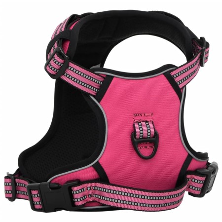 vidaXL Hundegeschirr Reflektierend Verstellbar Rosa XL