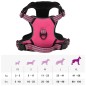 vidaXL Hundegeschirr Reflektierend Verstellbar Rosa XL vidaXL Hundegeschirr Reflektierend Verstellbar Rosa XL