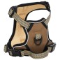 vidaXL Hundegeschirr mit Leine & Halsband Verstellbar Braun M vidaXL Hundegeschirr mit Leine & Halsband Verstellbar Braun M