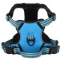 vidaXL Hundegeschirr mit Leine & Halsband Verstellbar Blau L vidaXL Hundegeschirr mit Leine & Halsband Verstellbar Blau L