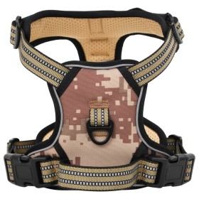 vidaXL Hundegeschirr mit Leine & Halsband Verstellbar Camouflage XL