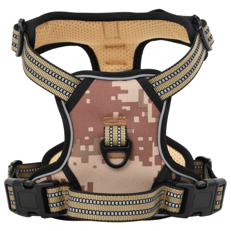 vidaXL Hundegeschirr mit Leine & Halsband Verstellbar Camouflage XL vidaXL Hundegeschirr mit Leine & Halsband Verstellbar Camouflage XL