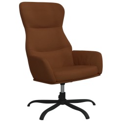 Relaxsessel Braun Wildleder-Optik