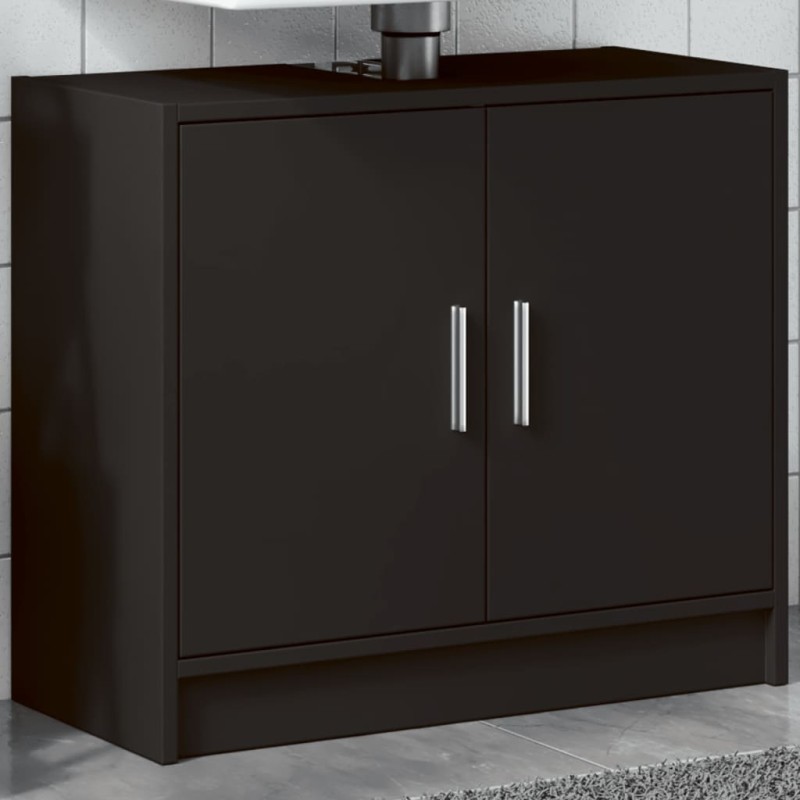 vidaXL Waschbeckenunterschrank Schwarz 63x29x55 cm Holzwerkstoff vidaXL Waschbeckenunterschrank Schwarz 63x29x55 cm Holzwerkstoff