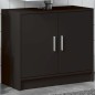 vidaXL Waschbeckenunterschrank Schwarz 63x29x55 cm Holzwerkstoff vidaXL Waschbeckenunterschrank Schwarz 63x29x55 cm Holzwerkstoff