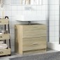 vidaXL Waschbeckenunterschrank Sonoma-Eiche 59x37x59 cm Holzwerkstoff vidaXL Waschbeckenunterschrank Sonoma-Eiche 59x37x59 cm Holzwerkstoff