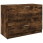vidaXL Waschbeckenunterschrank Räuchereiche 78x37x59 cm Holzwerkstoff vidaXL Waschbeckenunterschrank Räuchereiche 78x37x59 cm Holzwerkstoff