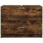 vidaXL Waschbeckenunterschrank Räuchereiche 78x37x59 cm Holzwerkstoff vidaXL Waschbeckenunterschrank Räuchereiche 78x37x59 cm Holzwerkstoff