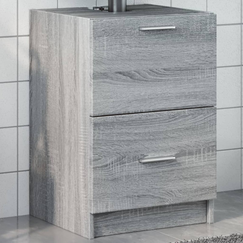 vidaXL Waschbeckenunterschrank Grau Sonoma 40x37x59 cm Holzwerkstoff vidaXL Waschbeckenunterschrank Grau Sonoma 40x37x59 cm Holzwerkstoff