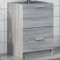 vidaXL Waschbeckenunterschrank Grau Sonoma 40x37x59 cm Holzwerkstoff vidaXL Waschbeckenunterschrank Grau Sonoma 40x37x59 cm Holzwerkstoff