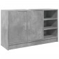 vidaXL Waschbeckenunterschrank Betongrau 90x29x55 cm Holzwerkstoff vidaXL Waschbeckenunterschrank Betongrau 90x29x55 cm Holzwerkstoff