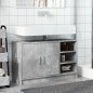 vidaXL Waschbeckenunterschrank Betongrau 90x29x55 cm Holzwerkstoff vidaXL Waschbeckenunterschrank Betongrau 90x29x55 cm Holzwerkstoff