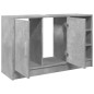 vidaXL Waschbeckenunterschrank Betongrau 90x29x55 cm Holzwerkstoff vidaXL Waschbeckenunterschrank Betongrau 90x29x55 cm Holzwerkstoff