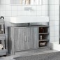 vidaXL Waschbeckenunterschrank Grau Sonoma 90x29x55 cm Holzwerkstoff vidaXL Waschbeckenunterschrank Grau Sonoma 90x29x55 cm Holzwerkstoff