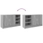 vidaXL Waschbeckenunterschrank Grau Sonoma 90x29x55 cm Holzwerkstoff vidaXL Waschbeckenunterschrank Grau Sonoma 90x29x55 cm Holzwerkstoff
