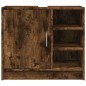 vidaXL Waschbeckenschrank Räuchereiche 63x29x55 cm Holzwerkstoff vidaXL Waschbeckenschrank Räuchereiche 63x29x55 cm Holzwerkstoff