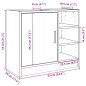 vidaXL Waschbeckenschrank Räuchereiche 63x29x55 cm Holzwerkstoff vidaXL Waschbeckenschrank Räuchereiche 63x29x55 cm Holzwerkstoff