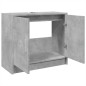 vidaXL Waschbeckenunterschrank Betongrau 63x29x55 cm Holzwerkstoff vidaXL Waschbeckenunterschrank Betongrau 63x29x55 cm Holzwerkstoff
