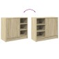 vidaXL Waschbeckenunterschrank Sonoma-Eiche 63x29x55 cm Holzwerkstoff vidaXL Waschbeckenunterschrank Sonoma-Eiche 63x29x55 cm Holzwerkstoff