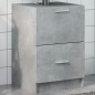 vidaXL Waschbeckenunterschrank Betongrau 40x37x59 cm Holzwerkstoff vidaXL Waschbeckenunterschrank Betongrau 40x37x59 cm Holzwerkstoff