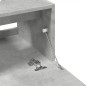 vidaXL Waschbeckenunterschrank Betongrau 40x37x59 cm Holzwerkstoff vidaXL Waschbeckenunterschrank Betongrau 40x37x59 cm Holzwerkstoff