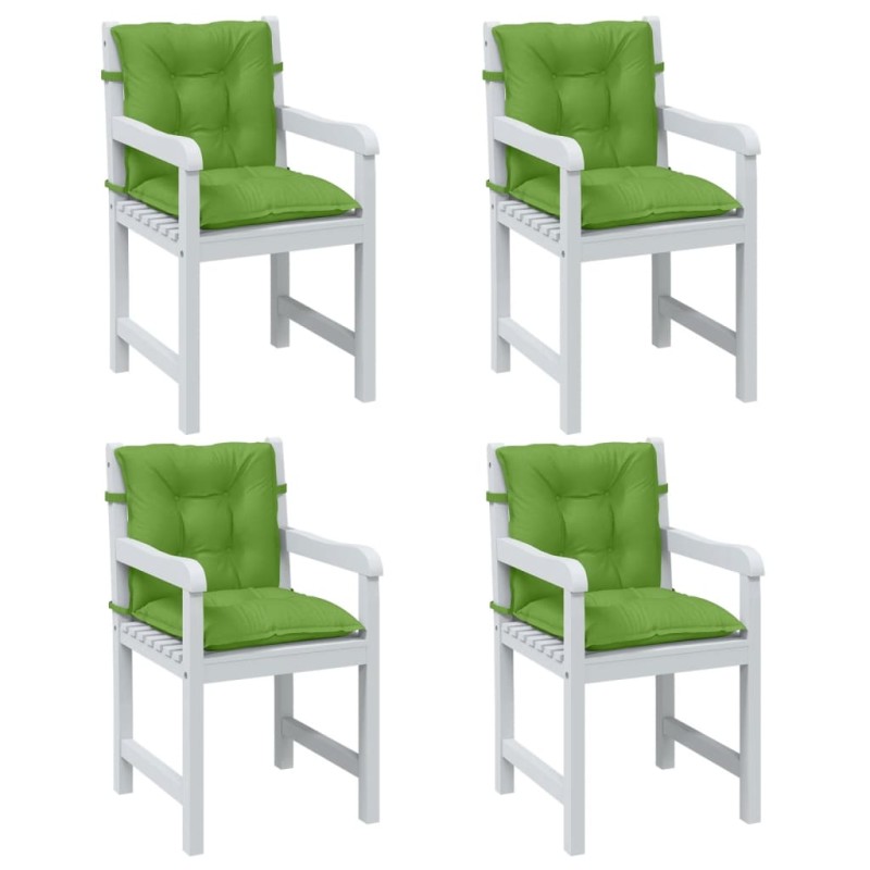 vidaXL Niedriglehner-Auflagen 4 Stk. Melange Grün 100x50x7 cm Stoff vidaXL Niedriglehner-Auflagen 4 Stk. Melange Grün 100x50x7 cm Stoff