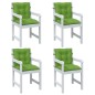 vidaXL Niedriglehner-Auflagen 4 Stk. Melange Grün 100x50x7 cm Stoff vidaXL Niedriglehner-Auflagen 4 Stk. Melange Grün 100x50x7 cm Stoff