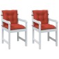 vidaXL Niedriglehner-Auflagen 2 Stk. Melange Rot 100x50x7 cm Stoff vidaXL Niedriglehner-Auflagen 2 Stk. Melange Rot 100x50x7 cm Stoff