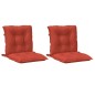 vidaXL Niedriglehner-Auflagen 2 Stk. Melange Rot 100x50x7 cm Stoff vidaXL Niedriglehner-Auflagen 2 Stk. Melange Rot 100x50x7 cm Stoff