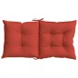 vidaXL Niedriglehner-Auflagen 2 Stk. Melange Rot 100x50x7 cm Stoff vidaXL Niedriglehner-Auflagen 2 Stk. Melange Rot 100x50x7 cm Stoff