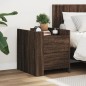 vidaXL Nachttisch Braun Eichen-Optik 45x50x50 cm Holzwerkstoff vidaXL Nachttisch Braun Eichen-Optik 45x50x50 cm Holzwerkstoff