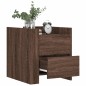 vidaXL Nachttisch Braun Eichen-Optik 45x50x50 cm Holzwerkstoff vidaXL Nachttisch Braun Eichen-Optik 45x50x50 cm Holzwerkstoff