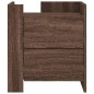 vidaXL Nachttisch Braun Eichen-Optik 45x50x50 cm Holzwerkstoff vidaXL Nachttisch Braun Eichen-Optik 45x50x50 cm Holzwerkstoff